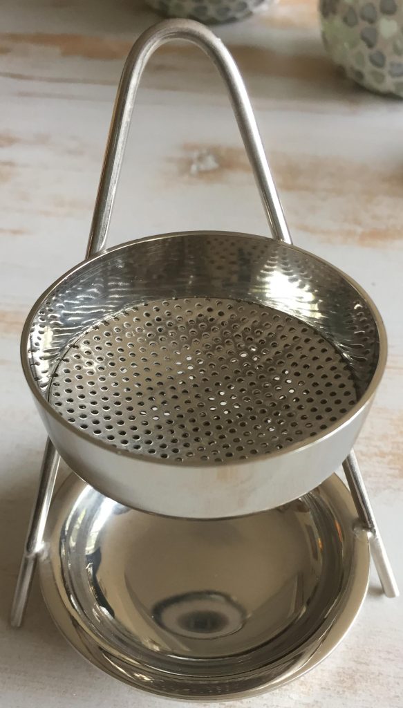 Wierookzeefbrander Messing zilverkleur