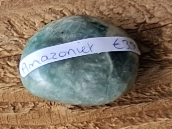 Amazoniet hand/ knuffelsteen - Afbeelding 2