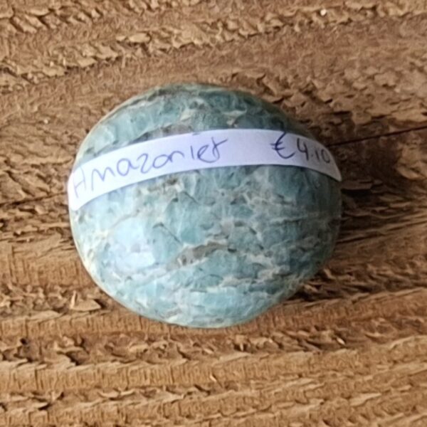 Amazoniet hand/ knuffelsteen - Afbeelding 2