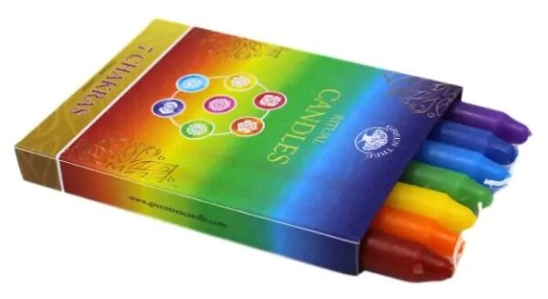 Ritual Candles 7 Chakra's ( Green Tree) - Afbeelding 3
