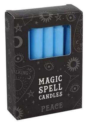 Magic Spell Candles -Light Blue - "Peace"